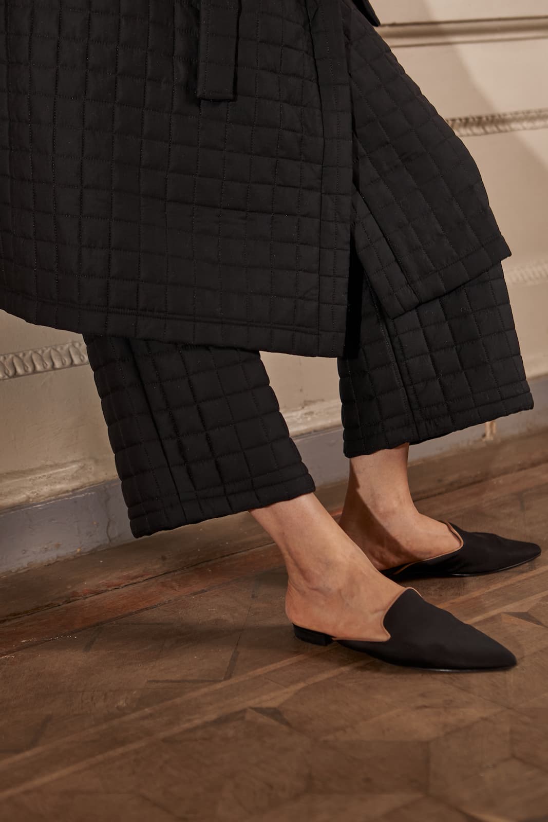 quilted kimono black стьобане кімоно  чорне 4